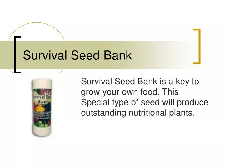 survival seed bank
