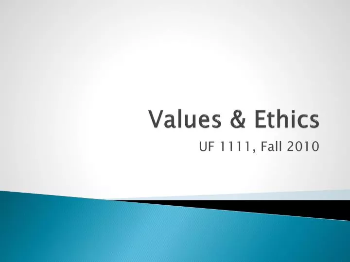 values ethics