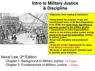 Intro to Military Justice &amp; Discipline