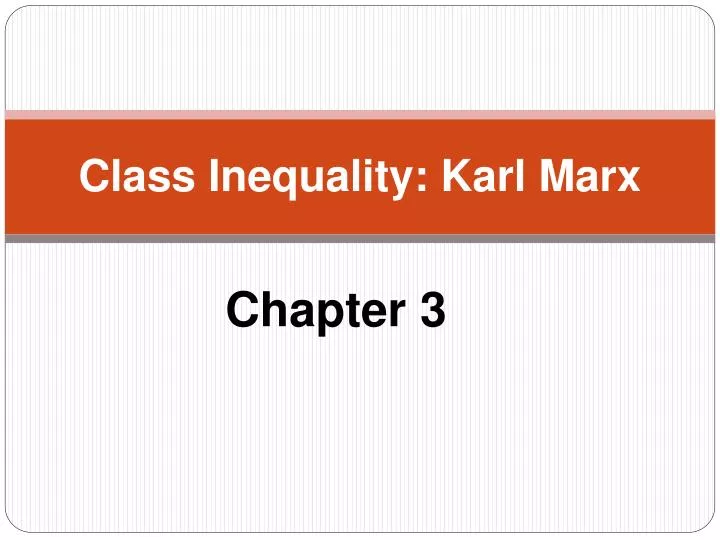 class inequality karl marx