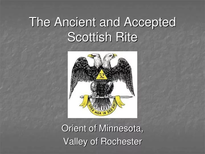 the ancient and accepted scottish rite