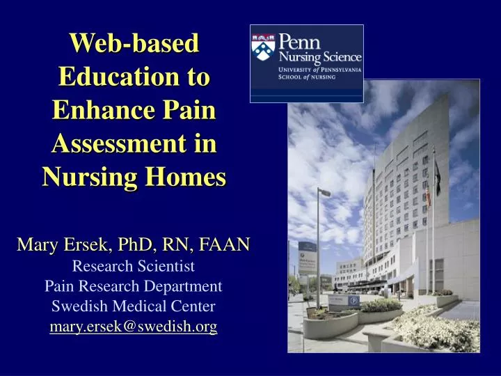 web based education to enhance pain assessment in nursing homes