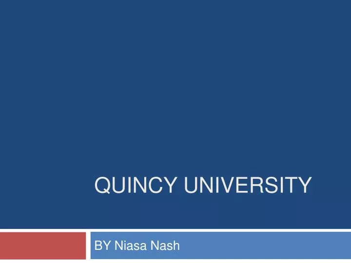 quincy university
