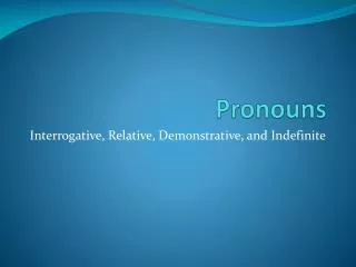pronouns
