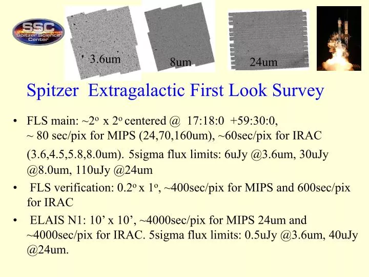 spitzer extragalactic first look survey
