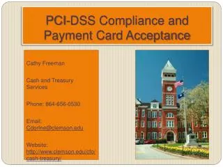 PCI-DSS Compliance and Payment Card Acceptance
