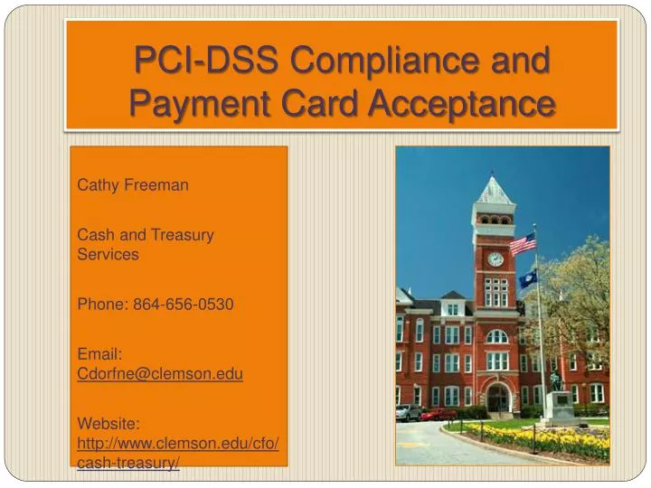 pci dss compliance and payment card acceptance