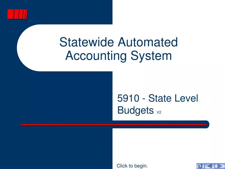 statewide automated accounting system