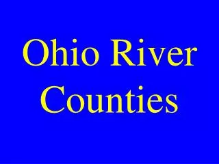 Ohio River Counties