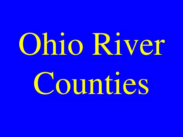 ohio river counties
