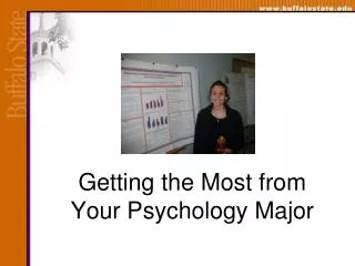 Getting the Most from Your Psychology Major