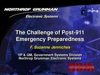 The Challenge of Post-911 Emergency Preparedness