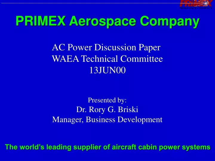 primex aerospace company