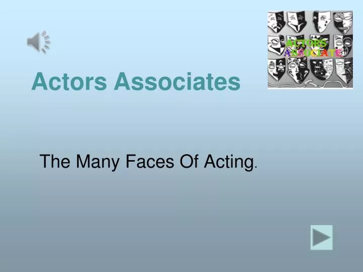 the many faces of acting