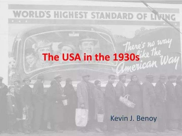 the usa in the 1930s