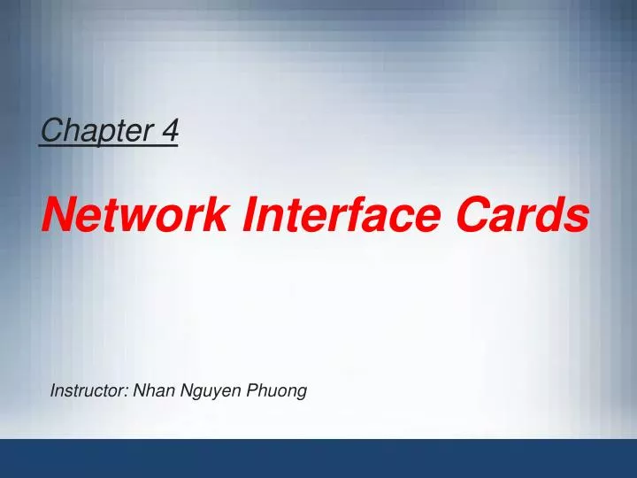 Les cartes réseaux (Network Interface Card) - ppt télécharger
