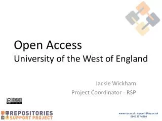 Open Access University of the West of England