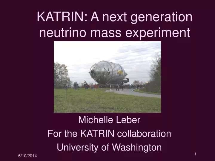 katrin a next generation neutrino mass experiment
