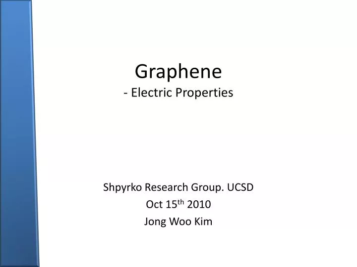 graphene electric properties