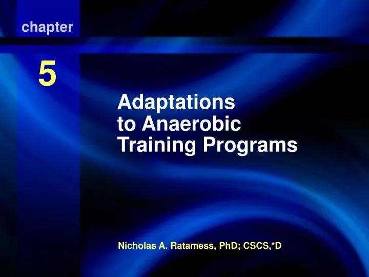 adaptations to anaerobic training programs