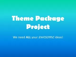 Theme Package Project
