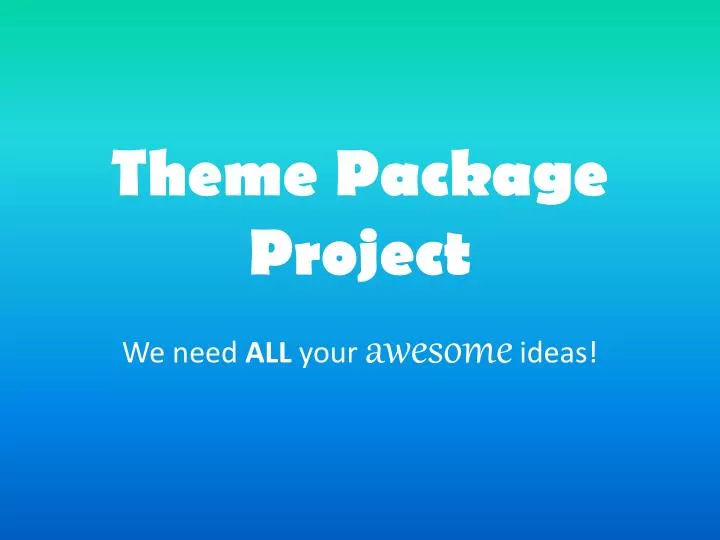 theme package project