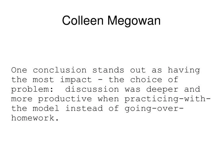 colleen megowan