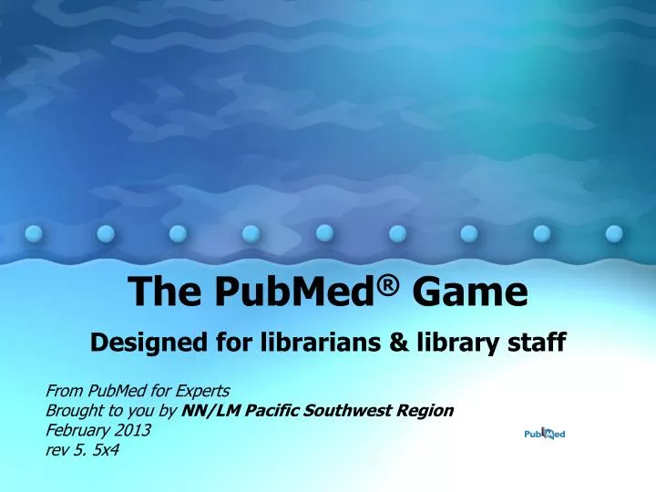 the pubmed game