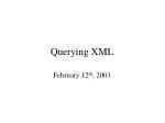Querying XML - slide 1