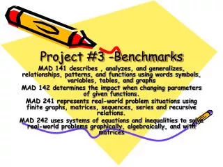 Project #3 -Benchmarks