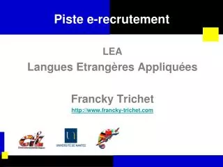 piste e recrutement