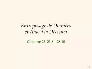 entreposage de donn es et aide la d cision
