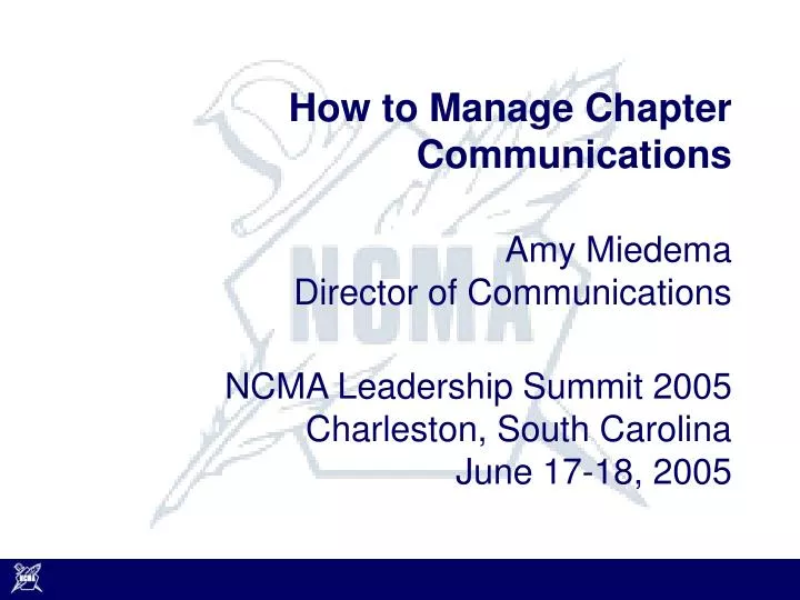 how to manage chapter communications