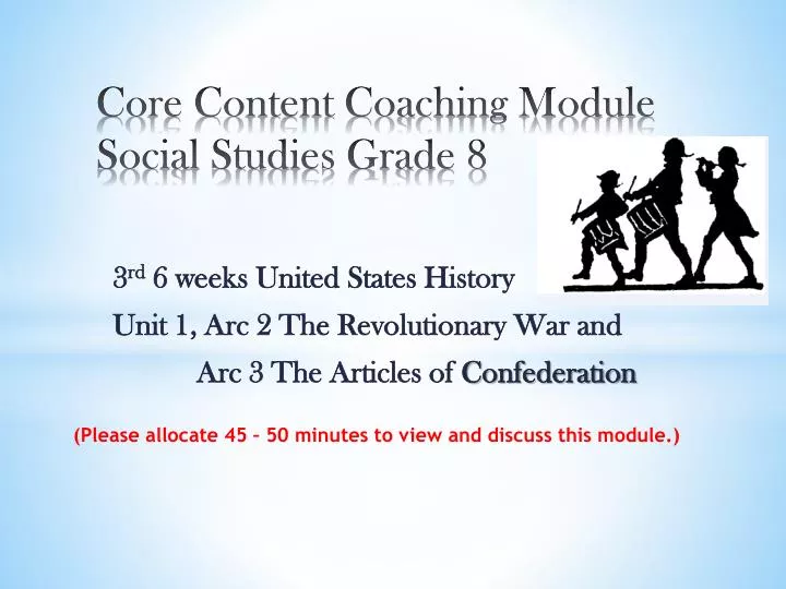 core content coaching module social studies grade 8