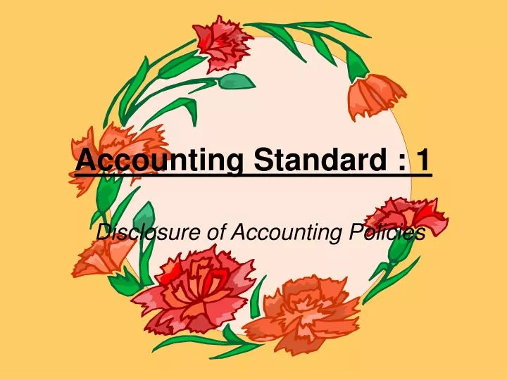 accounting standard 1