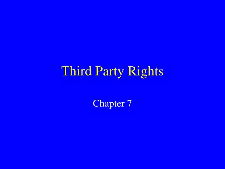third party rights