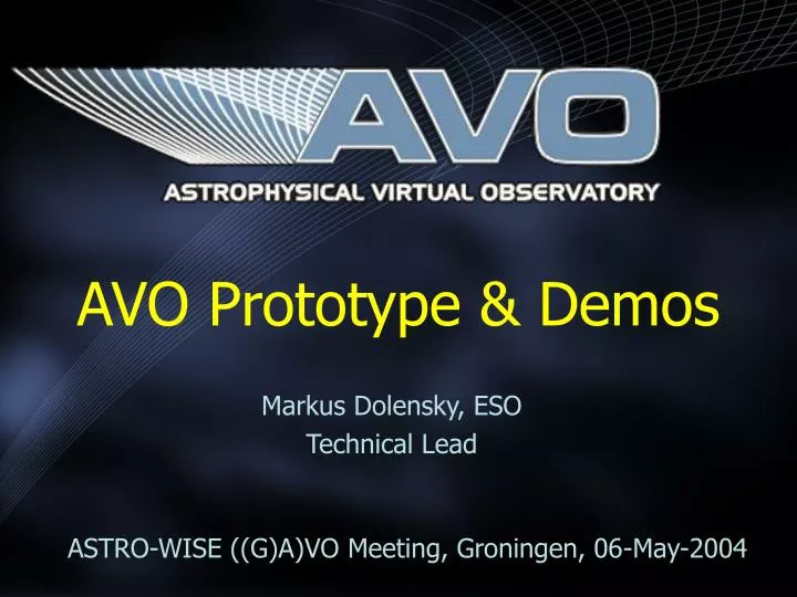 avo prototype demos