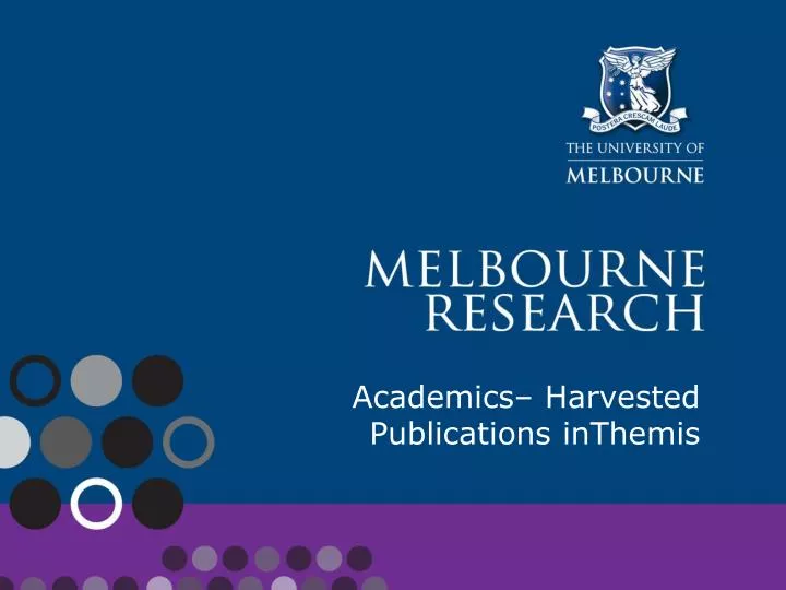 academics harvested publications inthemis