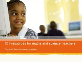 ICT resources for maths and science teachers