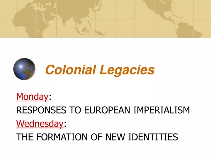 colonial legacies