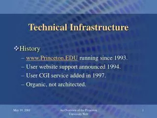 Technical Infrastructure