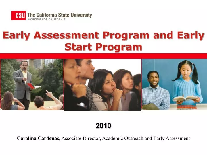 early assessment program and early start program