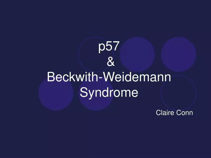 p57 beckwith weidemann syndrome