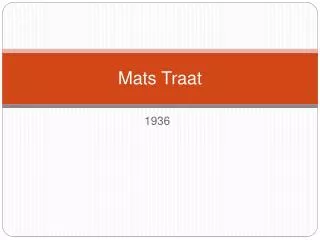 Mats Traat