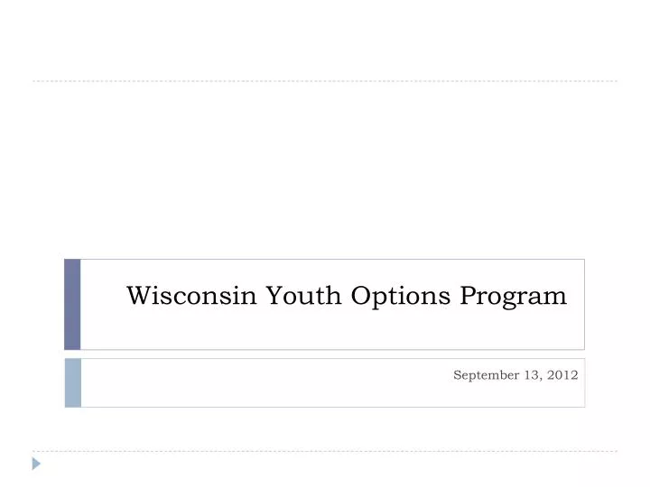 wisconsin youth options program