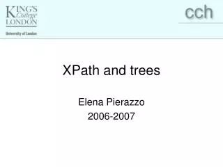XPath and trees