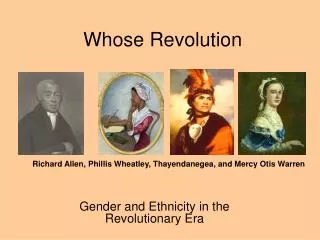 Whose Revolution