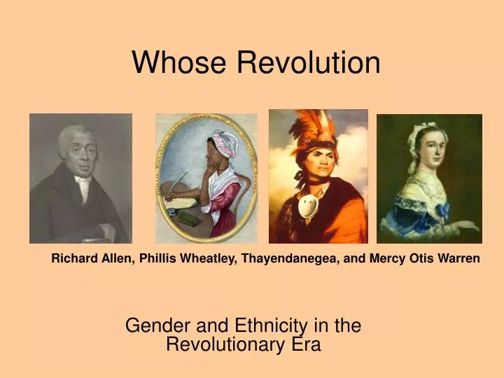 whose revolution