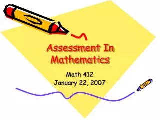 Assessment In Mathematics