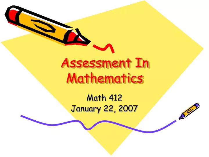 assessment in mathematics